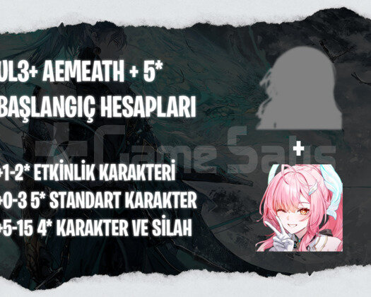 EU | UL3+ Aemeath + Seçtiğiniz 5* Karakter