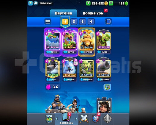 Yeni başlayanlar için Clash Royal hesabıdır