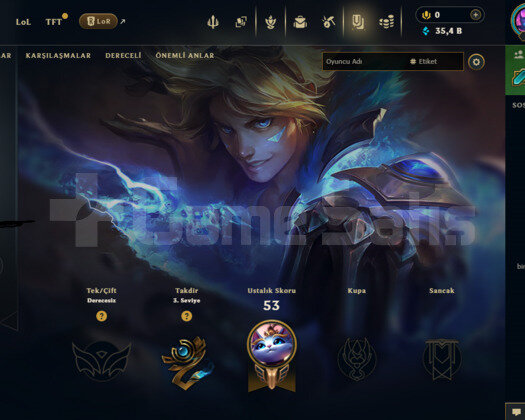 TR UNRANKED HAZIR 70 WR FRESH ACC 35K MÖ 3 SKİN
