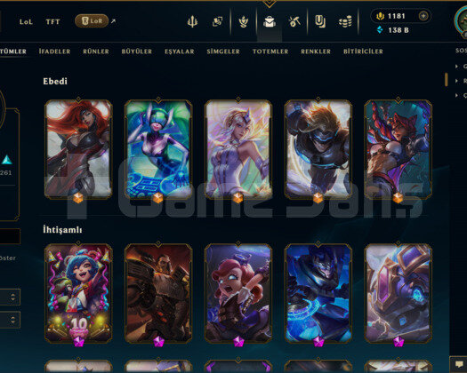632 KOSTÜM 138K+ ÖZ 837 LVL EFSANE MAİL HESAP