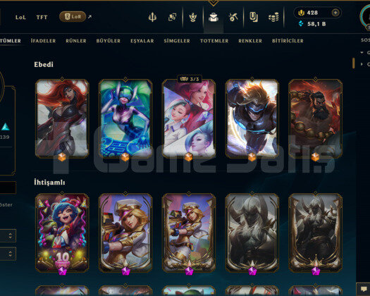 TR | 318 KOSTÜM 58K+ ÖZ 519 LVL EFSANE MAİL HESAP