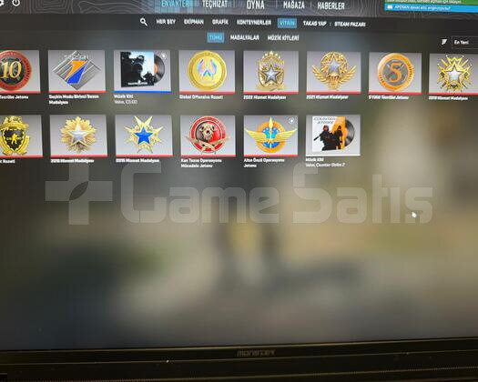 GLOBAL BOL MADALYALI HESAP 64 OYUNLU STEAM HESAP