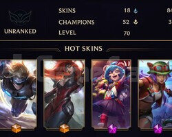 70 LVL TR SE15 Unranked | Champs 52 | BE 84