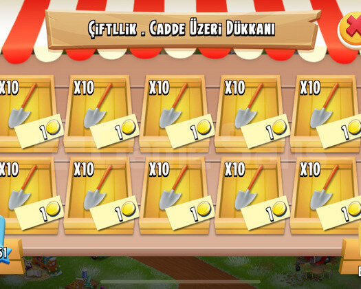 Hayday İstediğiniz 100 Adet Balta , Kürek ,Testere