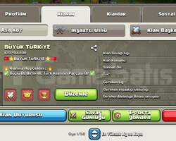 20 SEVİYE TÜRK KLANI BÜYÜK TÜRKİYE  !!