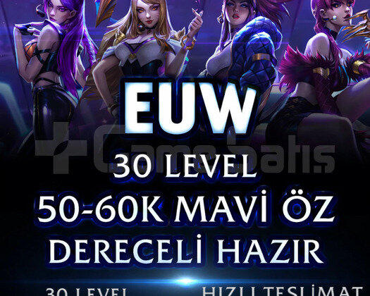 EUW | 50-60K ÖZ | DERECELİ HAZIR | MAİL DEĞİŞEN
