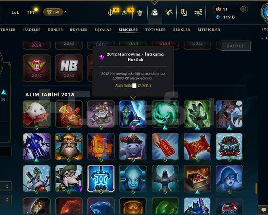 Lol Koleksiyonluk Hesap ! Black Alistar -Full Rare