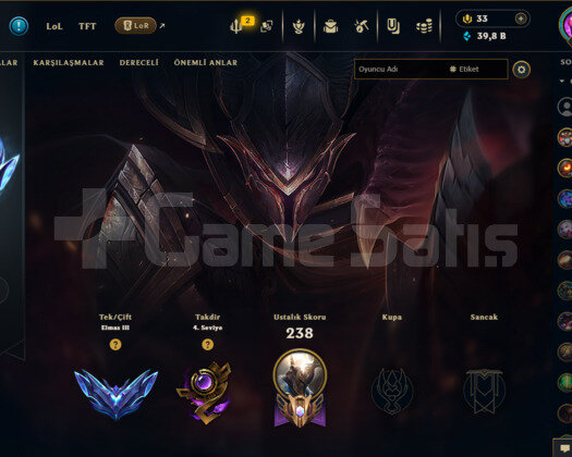 TR ELMAS 3 MAİLLİ 31 SKİNLİ DOLU FRESH MMR YÜKSEK!