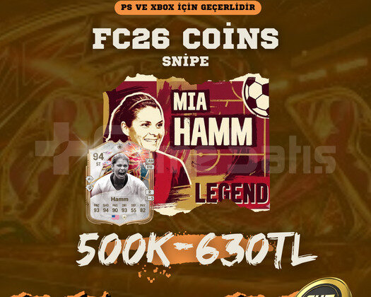 FC26 Coins - 500K/630 TL VERGİ BİZDEN İNDİRİM