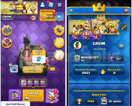 76 LEVELCR |  38 EVRİM | 200 EMOJİ | MAX