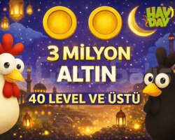 +40 Level 3 Milyon Altın ANINDA TESLİMAT