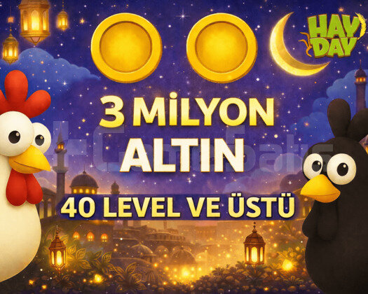 +40 Level 3 Milyon Altın ANINDA TESLİMAT