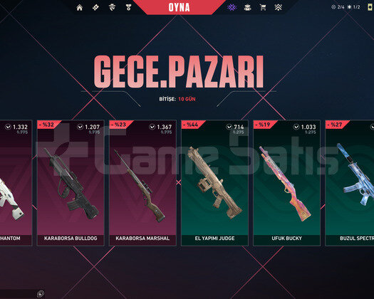 ONİ VANDAL +300 VP GÜZEL GECE PAZARLI HESAP