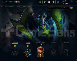 EUW Unranked | 3 Kostüm - 35 Hero | LoL Hesap