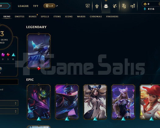 EUW Unranked | 13 Kostüm - 58 Hero | LoL Hesap
