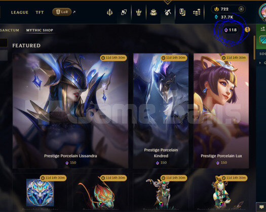 EUW | 121 SKİN | PLATİN | EFSANE HESAP