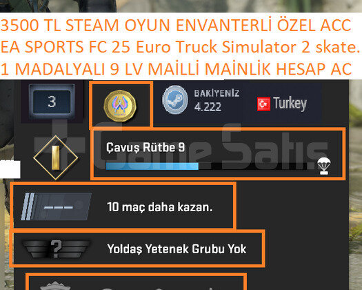 EA SPORTS FC 25 Euro Truck Simulator 2 3500 TL STE