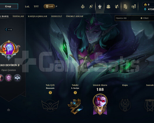TR // 25 SKIN // 112 LVL