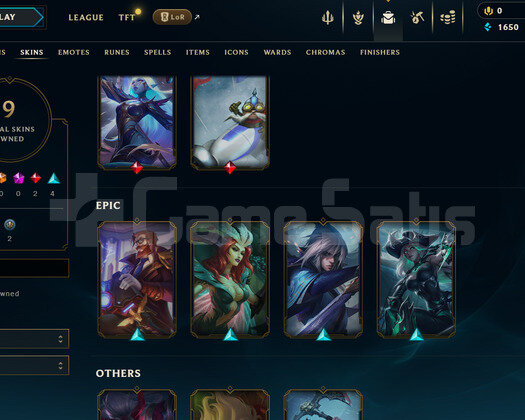 EUW Unranked | 9 Kostüm - 35 Hero | LoL Hesap