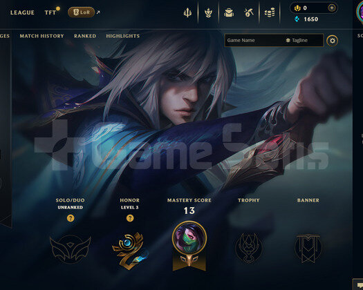 EUW Unranked | 9 Kostüm - 35 Hero | LoL Hesap