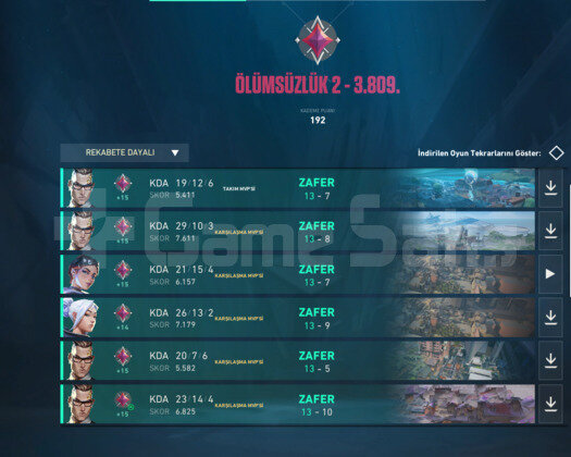 IMMORTAL 2 HESAP POZITIF KDA
