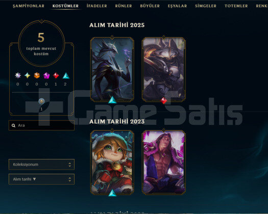 DERECELİ HAZIR / KALİTELİ KOSTÜMLER / 60 LEVEL
