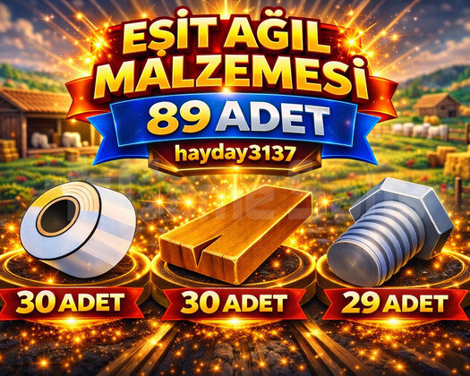 89 ADET EŞİT AĞIL MALZEMESİ