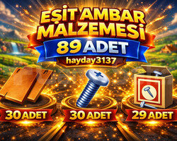 89 ADET EŞİT AMBAR MALZEMESİ