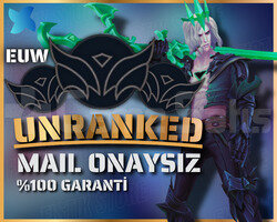 EUW / 30 LVL + DERECESİZ + HANMADE + MAİL ONAYSIZ