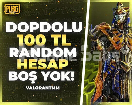 |DOPDOLU| 100TL PUBG RANDOM HESAP ULTRAVİP++++