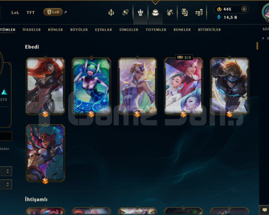 603 KOSTÜM 529 LVL UNRANKED EFSANE MAİL HESAP