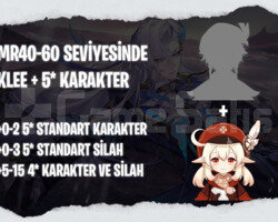 EU | MR40+ Klee + Rastgele 5*
