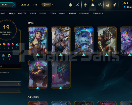 EUW SİLVER 3 | 19 KOSTÜM - 122 HERO | HANDMADE
