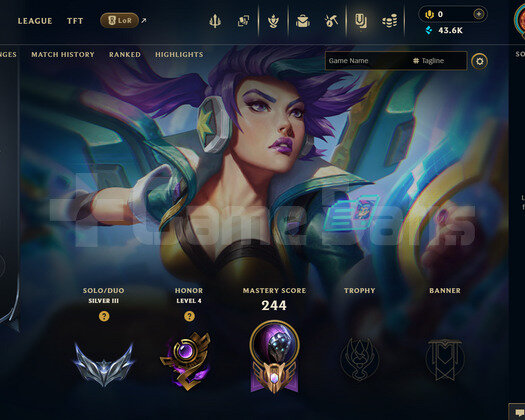 EUW SİLVER 3 | 19 KOSTÜM - 122 HERO | HANDMADE