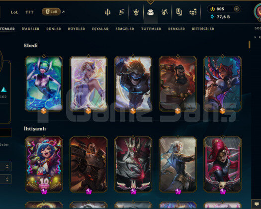 TR | 449 KOSTÜM 77K ÖZ UNRANKED EFSANE MAİL HESAP