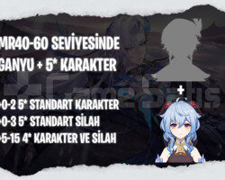 EU | MR40+ Ganyu + Rastgele 5*