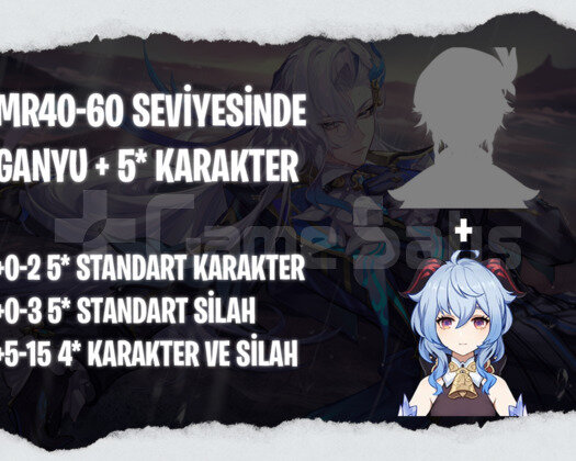 EU | MR40+ Ganyu + Rastgele 5*