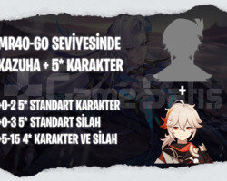 EU | MR40+ Kazuha + Rastgele 5*
