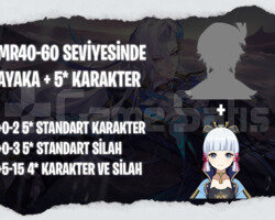 EU | MR40+ Ayaka + Rastgele 5*