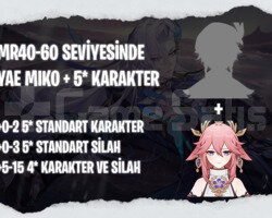 EU | MR40+ Yae Miko + Rastgele 5*