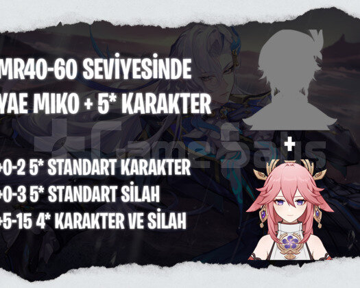EU | MR40+ Yae Miko + Rastgele 5*