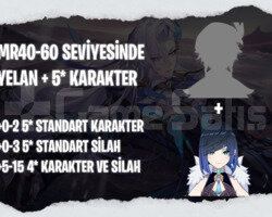 EU | MR40+ Yelan + Rastgele 5*