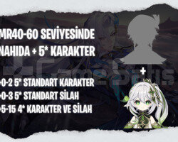 EU | MR40+ Nahida + Rastgele 5*