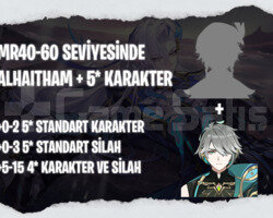EU | MR40+ Alhaitham + Rastgele 5*