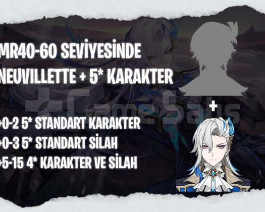 EU | MR40+ Neuvillette + Rastgele 5*