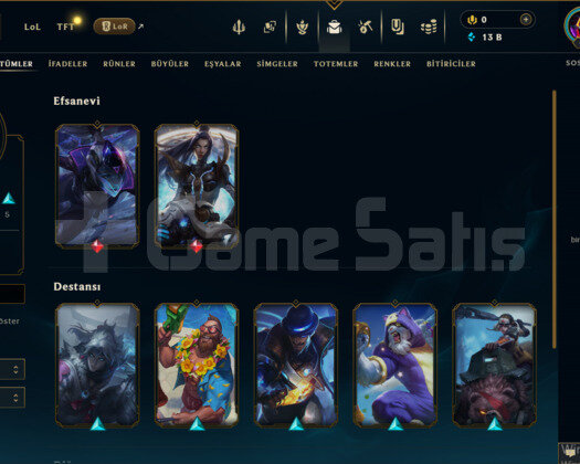 EUW ZÜMRÜT 4 50 WR AZ MAÇ ATILMIŞ ADC MAİN