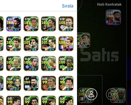 eFutbol mobile hesabı