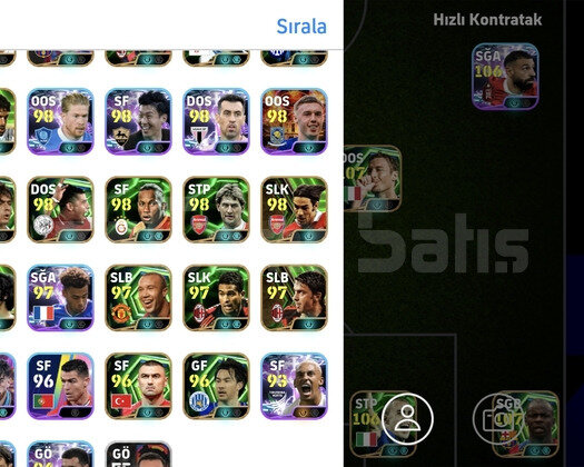 eFutbol mobile hesabı