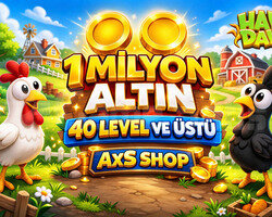 +40 Level 1 Milyon Altın ANINDA TESLİMAT