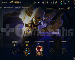 EUW Unranked | 4 Kostüm - 48 Hero | LoL Hesap